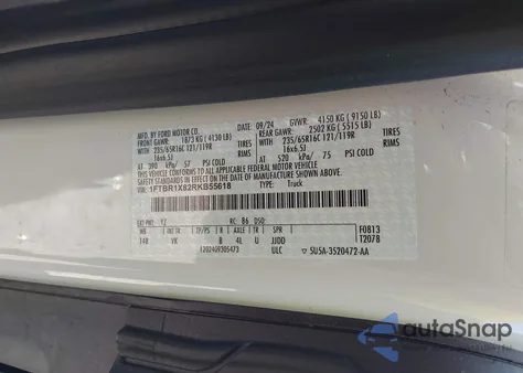 2024 Ford Transit-250 z USA, uszkodzony, nr VIN 1FTBR1X82RKB55618